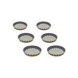 Guardini Anto Mini 6'lı Tart Kalıbı Silver Gold 12 Santimetre - Çok Renkli