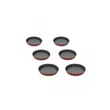 Guardini Mini Tart Kek Kalıbı Seti 6'lı 12 Cm Granit Kırmızı