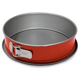 Guardini Rossana 2.0, kek kalıbı, 1 taban, 28 cm, yapışmaz kaplamalı çelik, sızdırmaz zemin, renk kırmızı/gri
