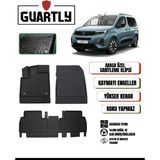 Guartly Opel Combo 2019 ve Sonrası Uyumlu Araca Özel Premium 4D Havuzlu Oto Paspas Takımı - Siyah