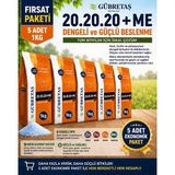 Gübretaş 5 Adet 20.20.20+Me 1kg Avantajlı Paket - (Klorsuz Yaprak ve Damlama Gübresi) - BBG