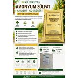 Gübretaş Amonyum Sülfat %21 Azot %24 Kükürt Şeker Gübresi – Meyve Ağaçları, Zeytin, Çim ve Tarla Bitkileri Için - 10 kg