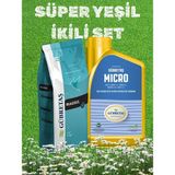 Gübretaş Süper Yeşil Ikili Set Magsul 1KG(16MGO+32SO3)+MICRO 1lt Bitki Çiçek Ağaç Çim Yeşillendir Gübre Seti - Renkli