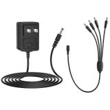 Güç Adaptörü,Güç Bölücü Kablosu AC 100-240V - DC 12V 2A (2000mA) ve CCTV Güvenlik Kamerası/DVR/NVR/LED Şerit Işıkları için 4 Yollu,Güç Kaynağı Adaptörü Kablosu Güç Kablosu,Güvenlik Kamerası Kablosu