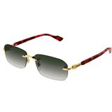Gucci 1221S 006 56-16 Altın Unisex Güneş Gözlüğü