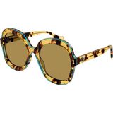 GUCCI 1240S 003 57 Kadın Güneş Gözlüğü - Sarı