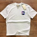 Gucci 3D Yuvarlak Logolu T-Shirt - 001-Beyaz - 2XL
