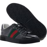 Gucci Ace Gg Kristal Erkek Günlük Ayakkabı 760775 Facrf 1163 - Siyah