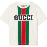 Gucci Beyaz Logo Baskılı Çocuk T-Shirt - 24 Ay