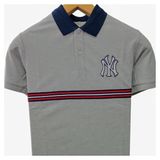 Gucci Desenli Polo Yaka T-Shirt - 2XL - 00E-Gri