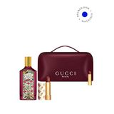 Gucci Flora Gardenia Intense 100 Ml + Rouge À Lèvres Voile 227marie Almond + Gucci Çanta Ve Mini Ruj Makyaj Seti - Kırmızı