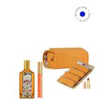 Gucci Flora Orchid Intense 100 Ml + Gloss À Lèvres 314 Sadie Coral + Gucci Çanta Ve Mini Ruj - Turuncu