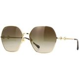 Gucci GG 1335S 002 Güneş Gözlüğü - Altın