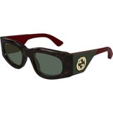 Gucci Gg 1664S 002 51 Güneş Gözlüğü - Yeşil - Kırmızı