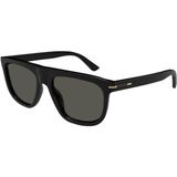 Gucci GG 1726S 001 56 Siyah Oval Kemik Unisex Güneş Gözlüğü
