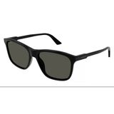 Gucci GG 1819S 001 57 Unisex Kare Siyah Kemik Güneş Gözlüğü
