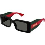 Gucci GG 1860S 001 52 Kadın Dikdörtgen Siyah Kemik Güneş Gözlüğü