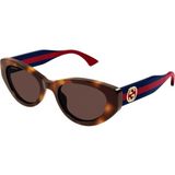 Gucci GG 1862S 002 52 Kadın Cat Eye Kırçıllı Kahverengi Kemik Güneş Gözlüğü