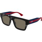 Gucci GG 1868S 004 53 Kare Çok Renkli Kemik Unisex Güneş Gözlüğü