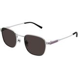 Gucci GG 1876S 003 50 Unisex Kare Gri Metal Güneş Gözlüğü