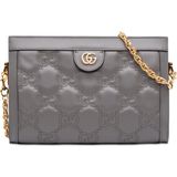 Gucci Gg Marmont Matelasse Deri Ophidia Zincirli Çanta - Gri