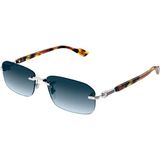 Gucci GG1221S 007 56-16 Gümüş Unisex Güneş Gözlüğü