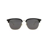 Gucci GG1275SA 001 Siyah/Gri Kare 56 mm Erkek Güneş Gözlüğü, Siyah/Gri/Altın logosu