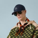 Gucci GG1440S 001 59-14 Erkek Füme Mat Camlı Altın Metal Damla Güneş Gözlüğü