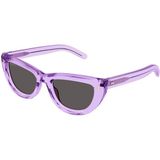 Gucci GG1521S 004 51-20 Kadın Füme Mat Camlı Mor Asetat Cat Eye Güneş Gözlüğü