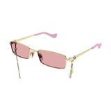 Gucci GG1600S 004 Altın Pembe Kadın Güneş Gözlüğü