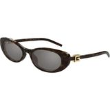 Gucci GG1680S 003 52 Kadın Güneş Gözlüğü UV Filtreli Leopar Asetat Çerçeve ile Şık Tasarım
