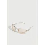 Gucci GG2038S 003 Unisex Güneş Gözlüğü - Gümüş - Şeffaf