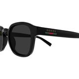 Gucci GG2106S 001 Black Grey Oversize Web Erkek Gunes Gozlugu - Siyah - Gri
