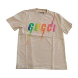 Gucci Göğüs Baskılı T-Shirt - Krem - 2XL