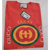 Gucci Göğüs Baskılı T-Shirt - Turuncu - 2XL