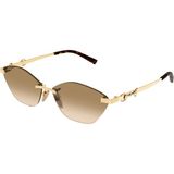 Gucci Guccı 2050S 004 59-20 Güneş Gözlüğü - Altın