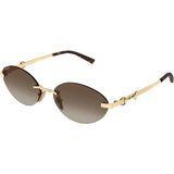 Gucci Guccı 2051S 004 58-17 Güneş Gözlüğü - Altın