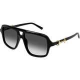 Gucci Guccı 2052S 007 55 Unisex Güneş Gözlüğü - Siyah