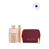 Gucci Guilty Pour Femme Edt 90 Ml Parfüm + Gloss A Levres 314 Sadie Coral + Gucci Çanta Ve Mini Ruj Makyaj Seti - Krem