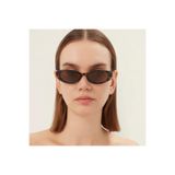 Gucci Oval Kadın güneş gözlüğü gg1680s 004 52-17, Asetat, Kahverengi Çerçeve