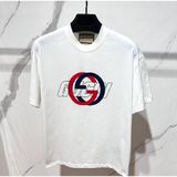 Gucci Pamuklu Jarse Baskılı T-Shirt - 2XL - 00A-Beyaz