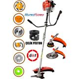 Güçlendirilmiş Çelik Pistonlu 20Hpx Super Benzinli Yan Tırpan Ot Biçme Tırpanı 6In1 Çok Başlıklı