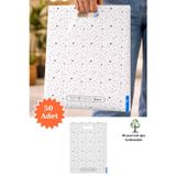Güçlendirilmiş El Geçmeli Takviyeli Mağaza Poşeti Elit Yıldız Desen Baskı No 3 32 x 42 cm 50 Adet