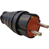 Güçlü 1X16 Kauçuk Erkek Fiş Düz - 1 Adet