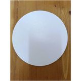 Güçlü 25 cm Yuvarlak Beyaz Pasta Altlığı ve Çok Amaçlı Dekoratif Mdf Panel