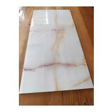 GÜÇLÜ 30x60cm Mermer Desenli Yapışkanlı Seramik Desen Mutfak Banyo Wc Pvc Duvar Kaplama Paneli - 1 Adet
