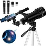 Güçlü Az 30070 Hd Profesyonel Astronomik Teleskop - Siyah - Beyaz