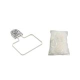 Güçlü Emişli Mutfak Lavabo Süzgeci, Plastik Malzeme, Beyaz Filtre, 50 Filtre Şeridi Dahil, Tıkanıklık Önleyici, 16.3x11.35 cm