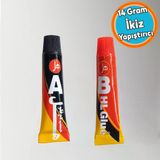 Güçlü İkiz Yapıştırıcı Cam Plastik Ahşap İçin Hızlı Kuruyan Endüstriyel Süper Yapıştırıcı 14 Gr