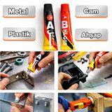 Güçlü İkiz Yapıştırıcı Süper Etkili Metal Plastik Ahşap Çok Amaçlı Hızlı Kuruyan Süper Yapıştırıcı